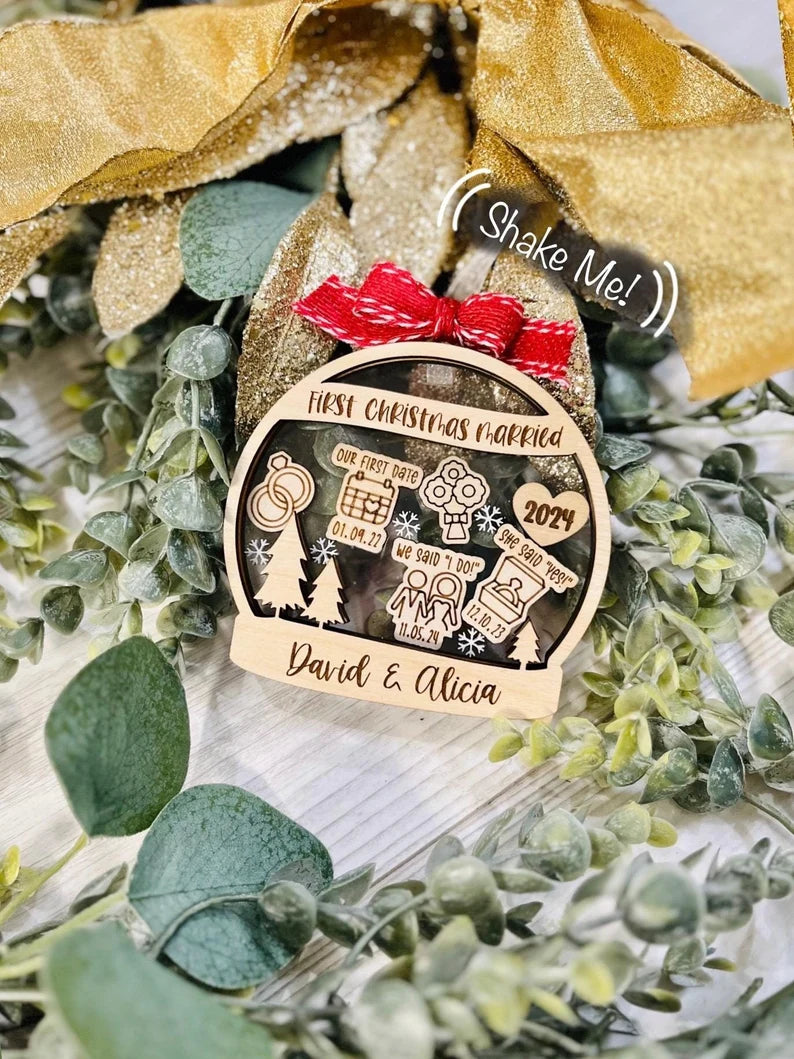 Our First Christmas Married Shaker