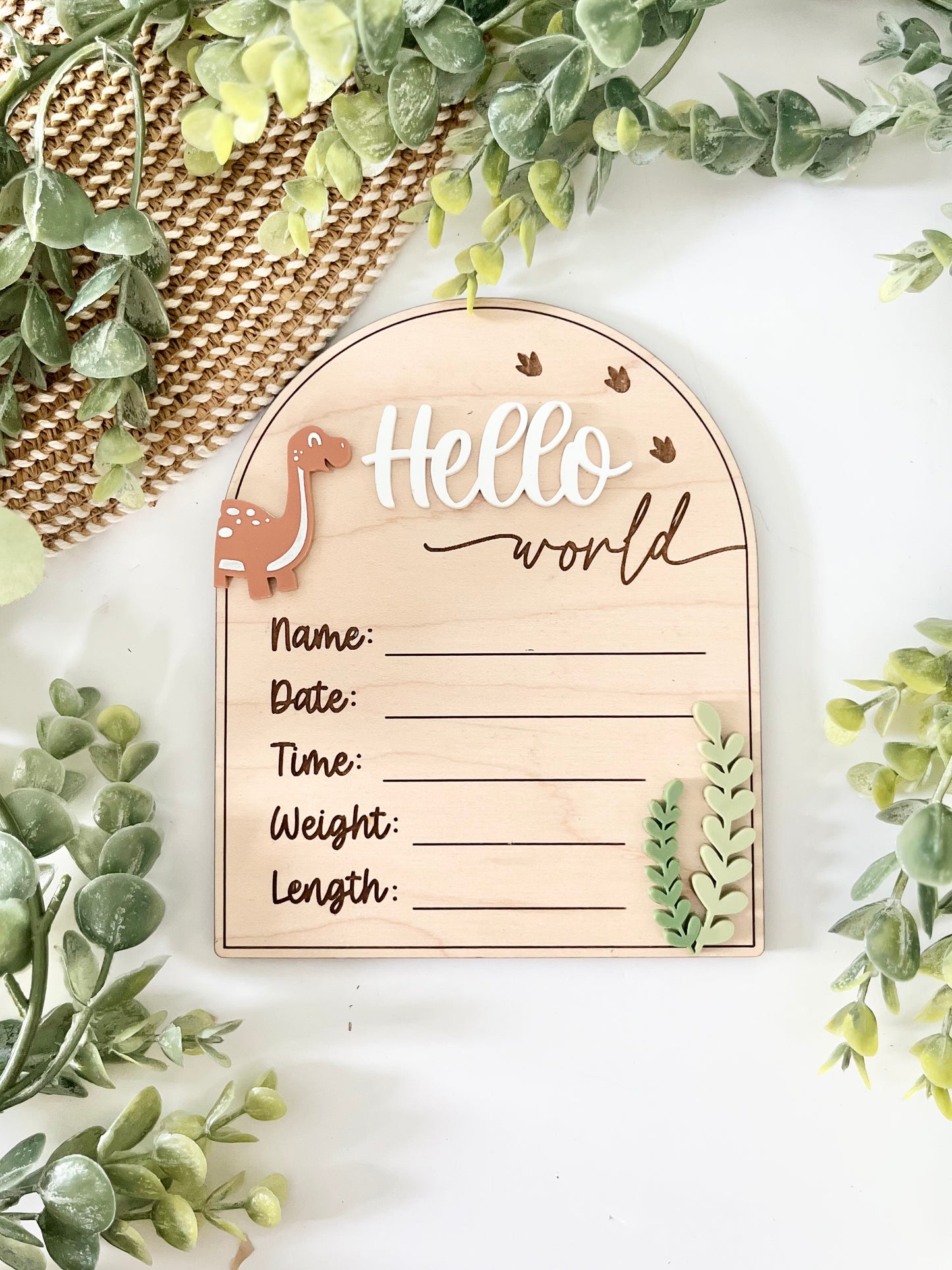 Hello World Birth Stats - Dinosaur