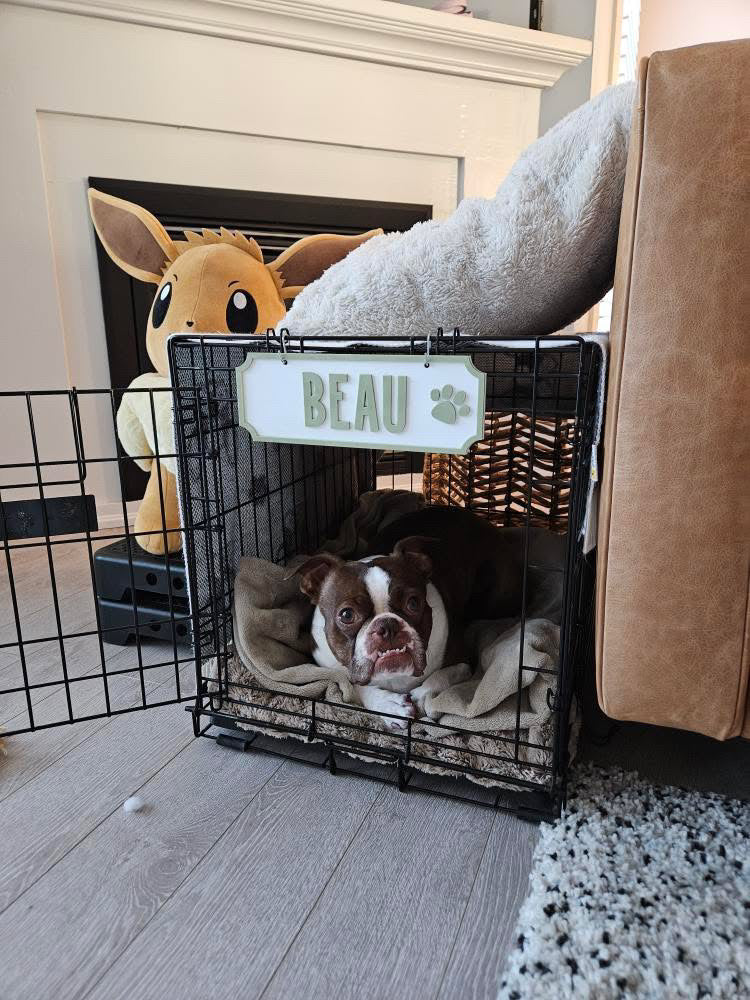 Dog Crate Sign - Rectangle