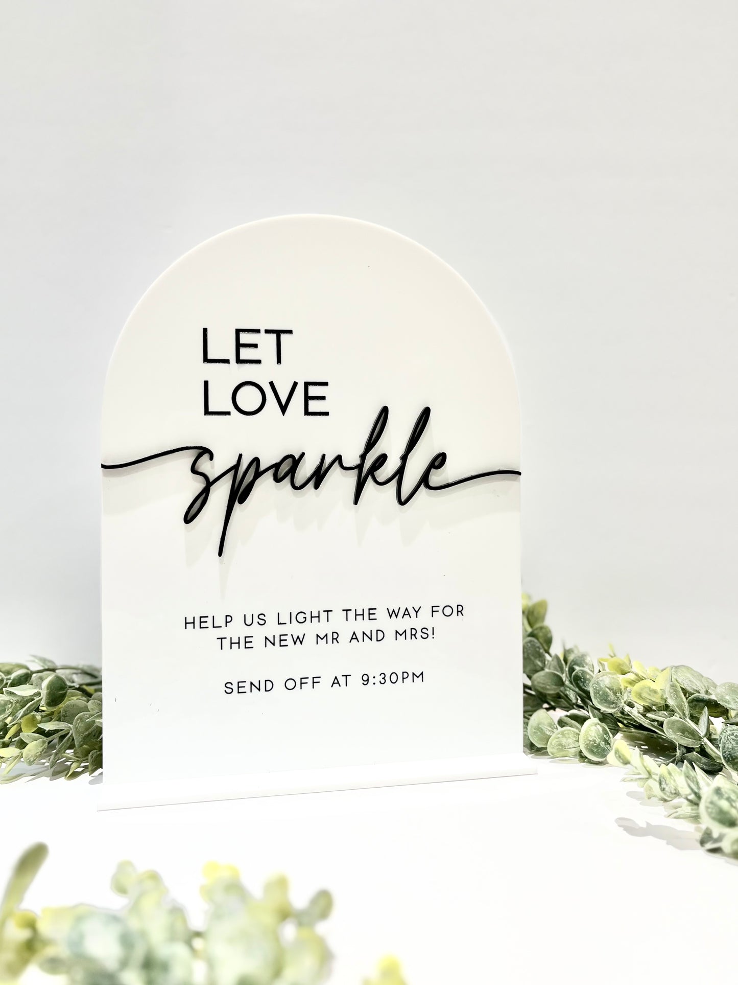 Send Off Sign - 3D Table Sign