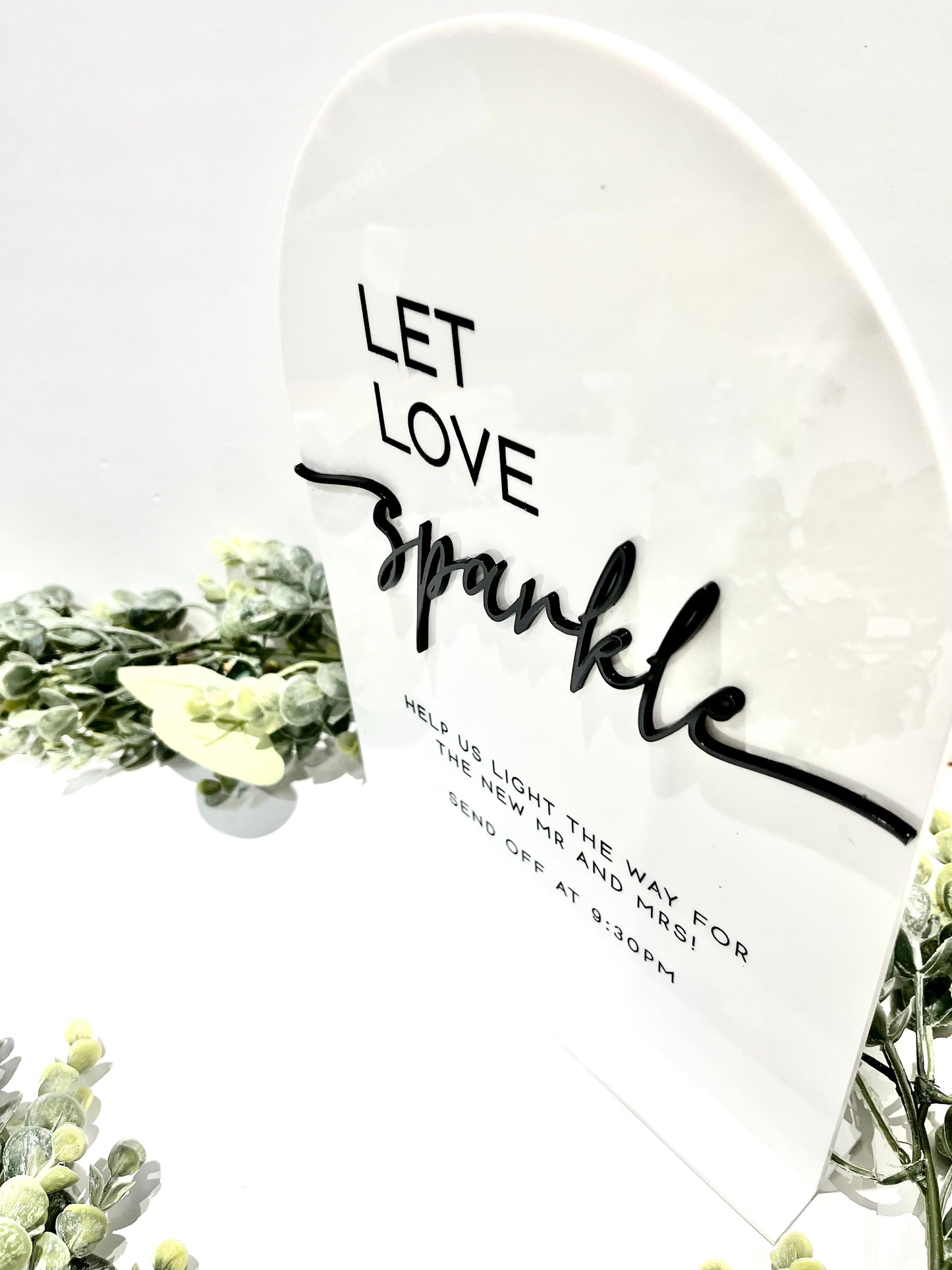 Send Off Sign - 3D Table Sign