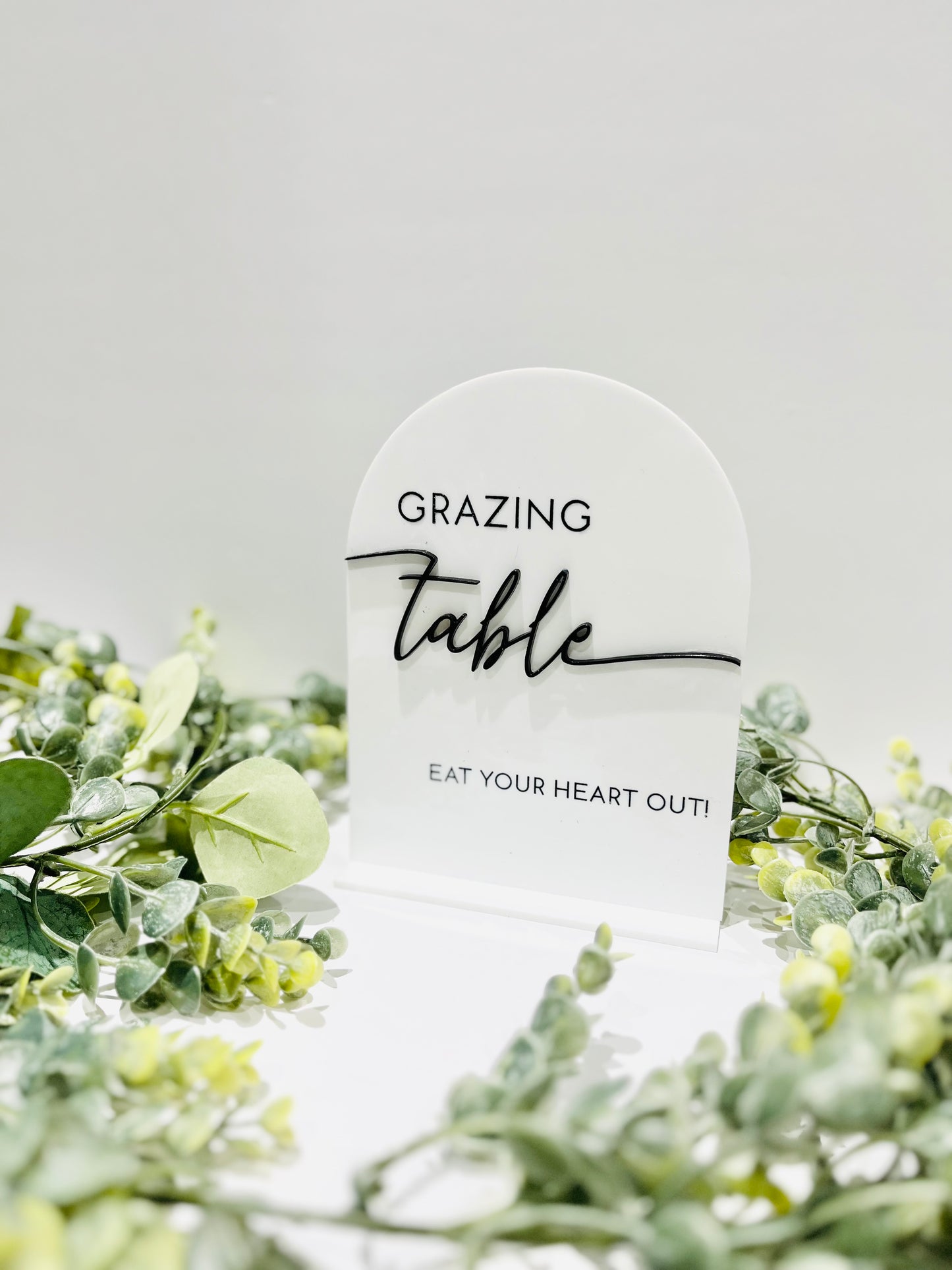 Grazing Table - 3D Table Sign
