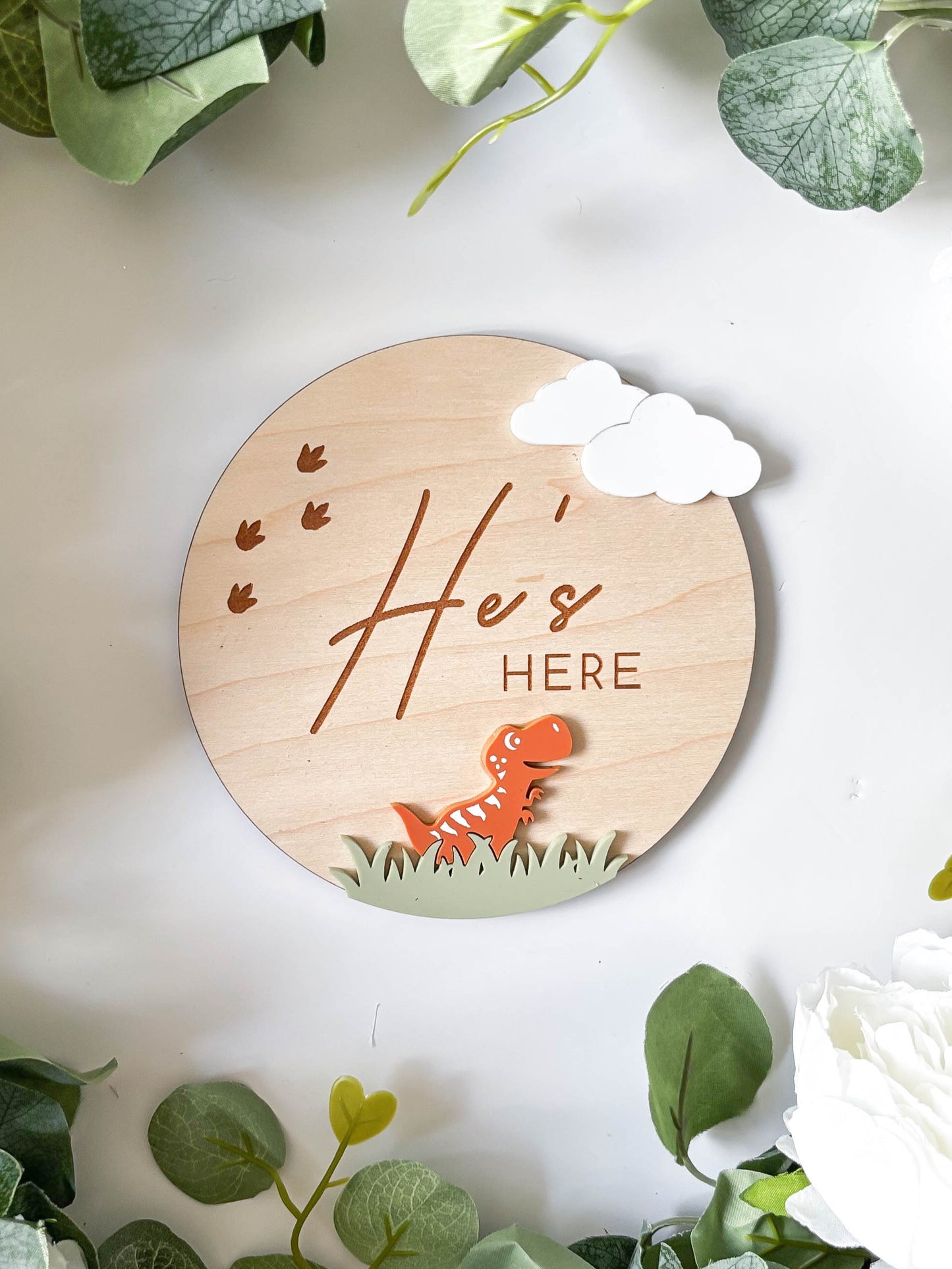 He's Here (Dinosaur) - Plaque