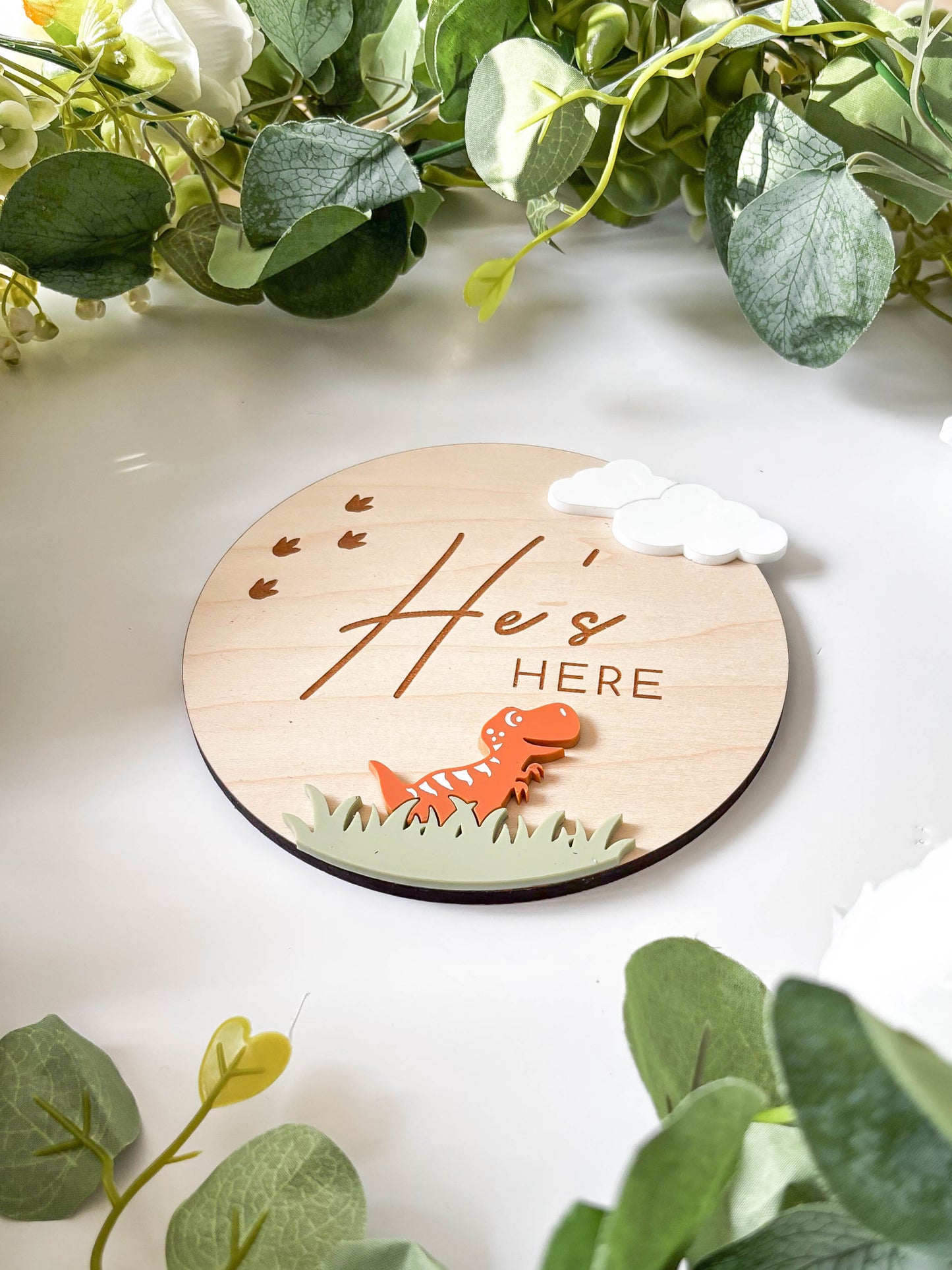 He's Here (Dinosaur) - Plaque