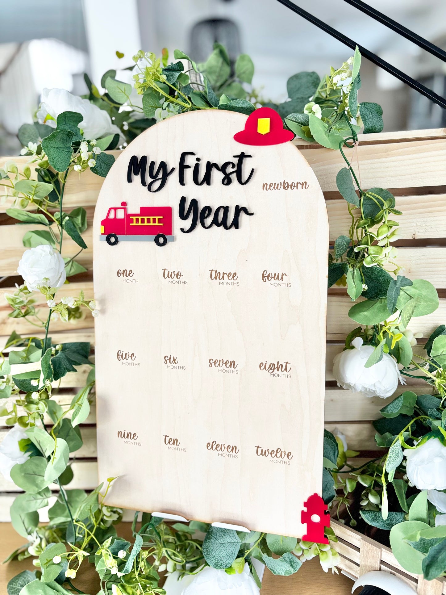 First Year Milestone Board - Firetruck