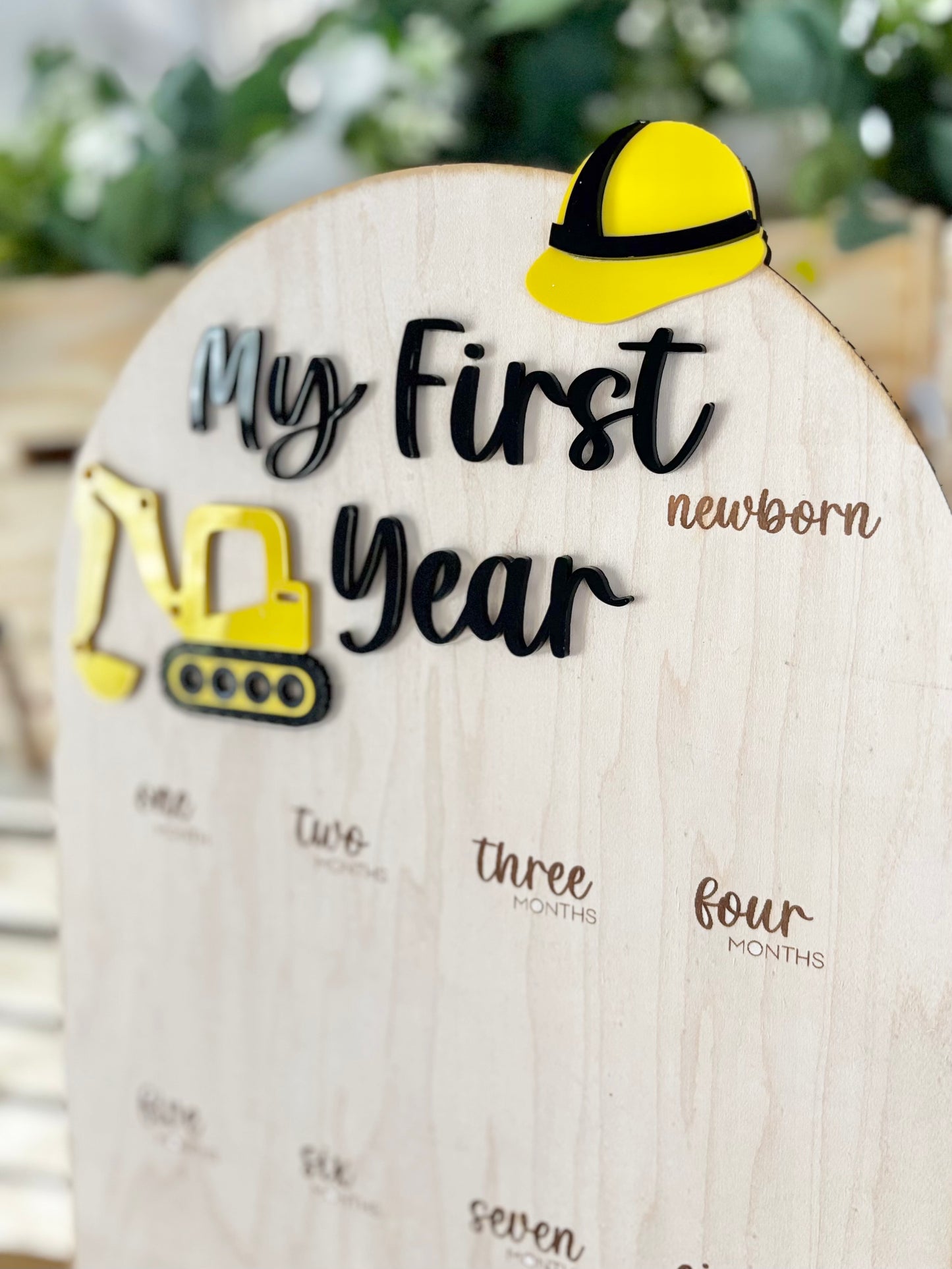 First Year Milestone Board - Construction