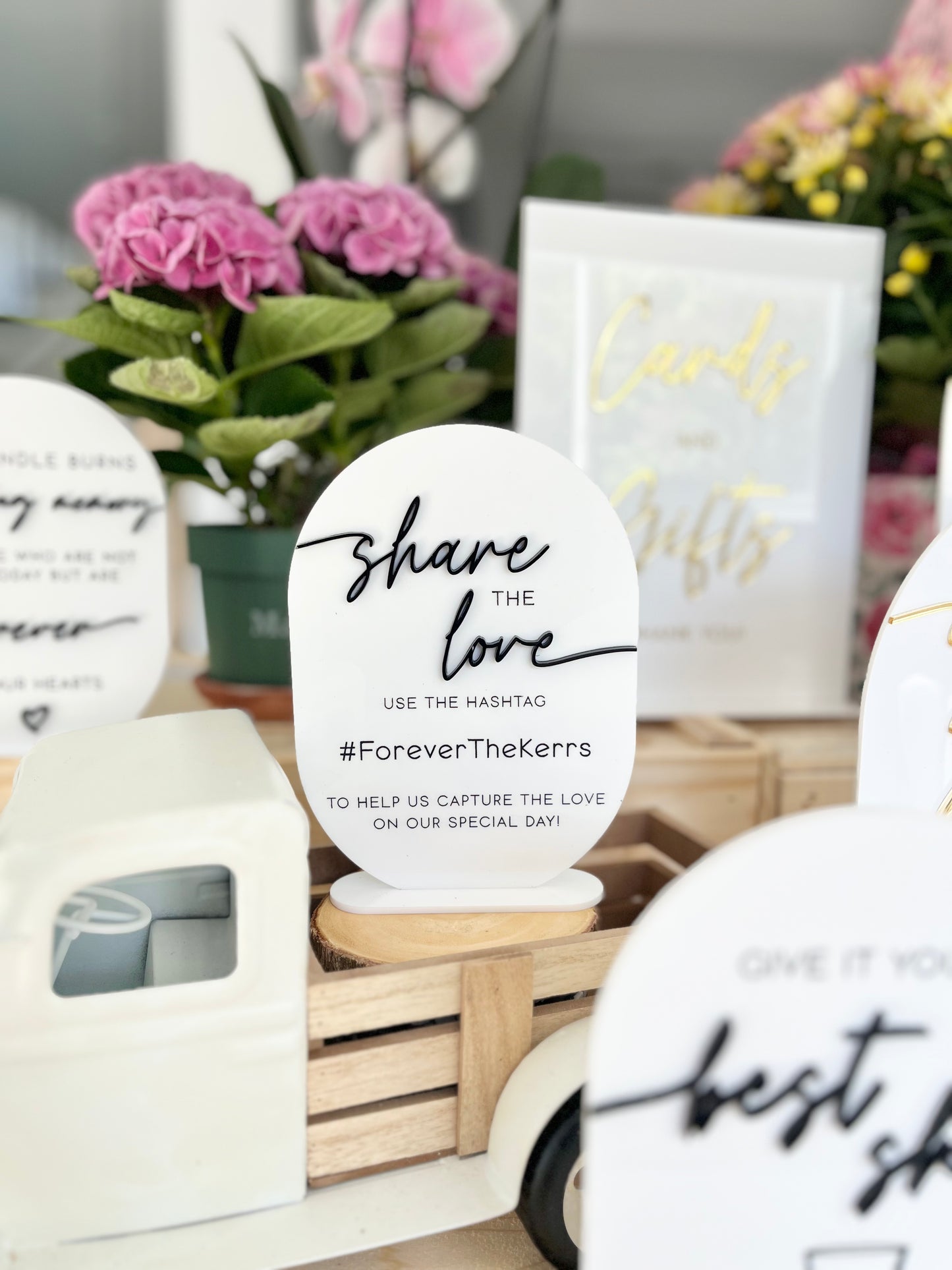 Hashtag - Table Sign