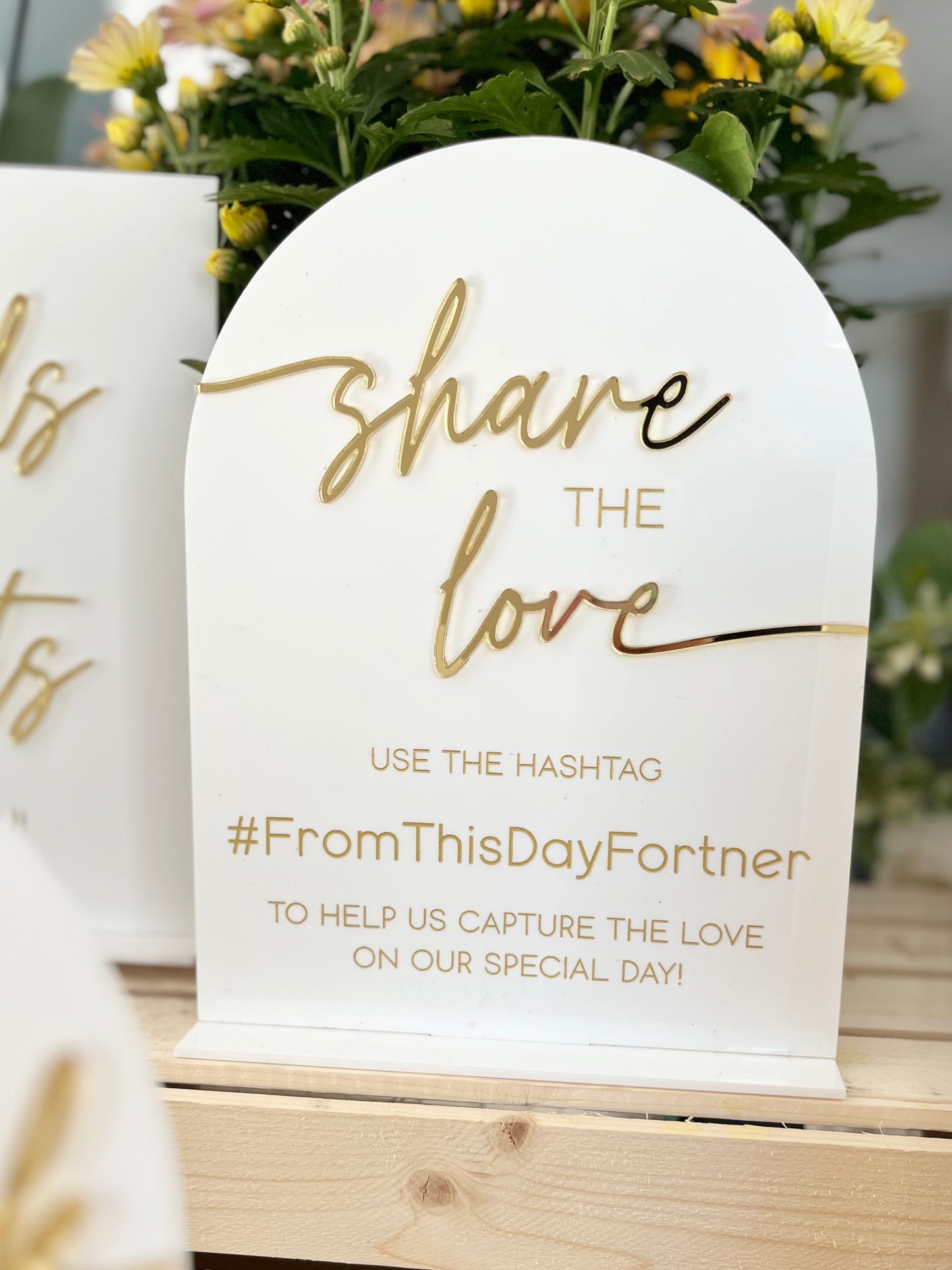Hashtag - Table Sign