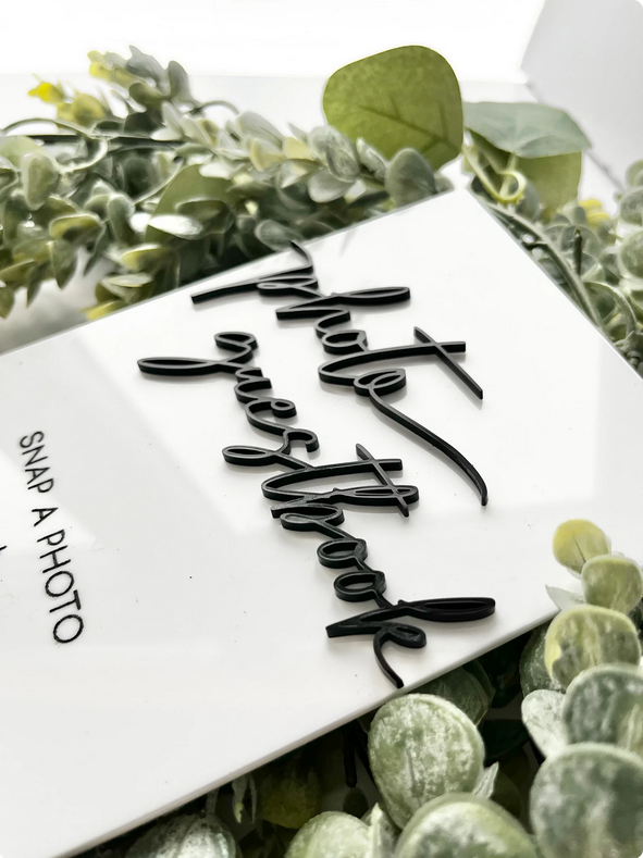 Photo Guestbook - 3D Table Sign