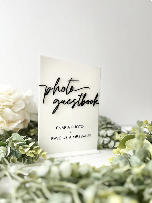 Photo Guestbook - 3D Table Sign