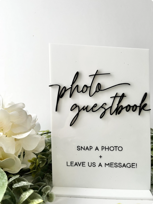 Photo Guestbook - 3D Table Sign