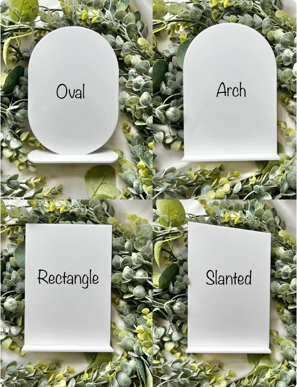 Our Love Story - 3D Table Sign