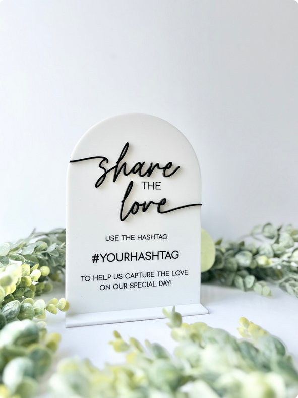 Hashtag - Table Sign