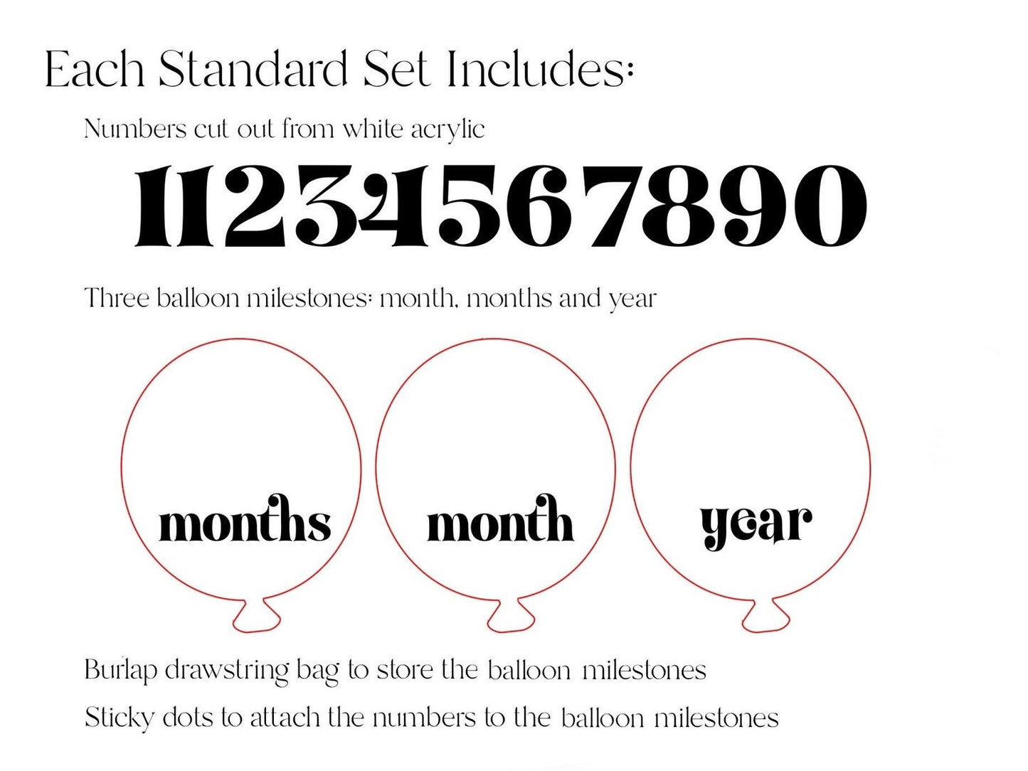 Baby Milestones Balloons