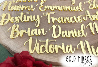 Personalized Wedding Place Names (Mirror Acrylic)