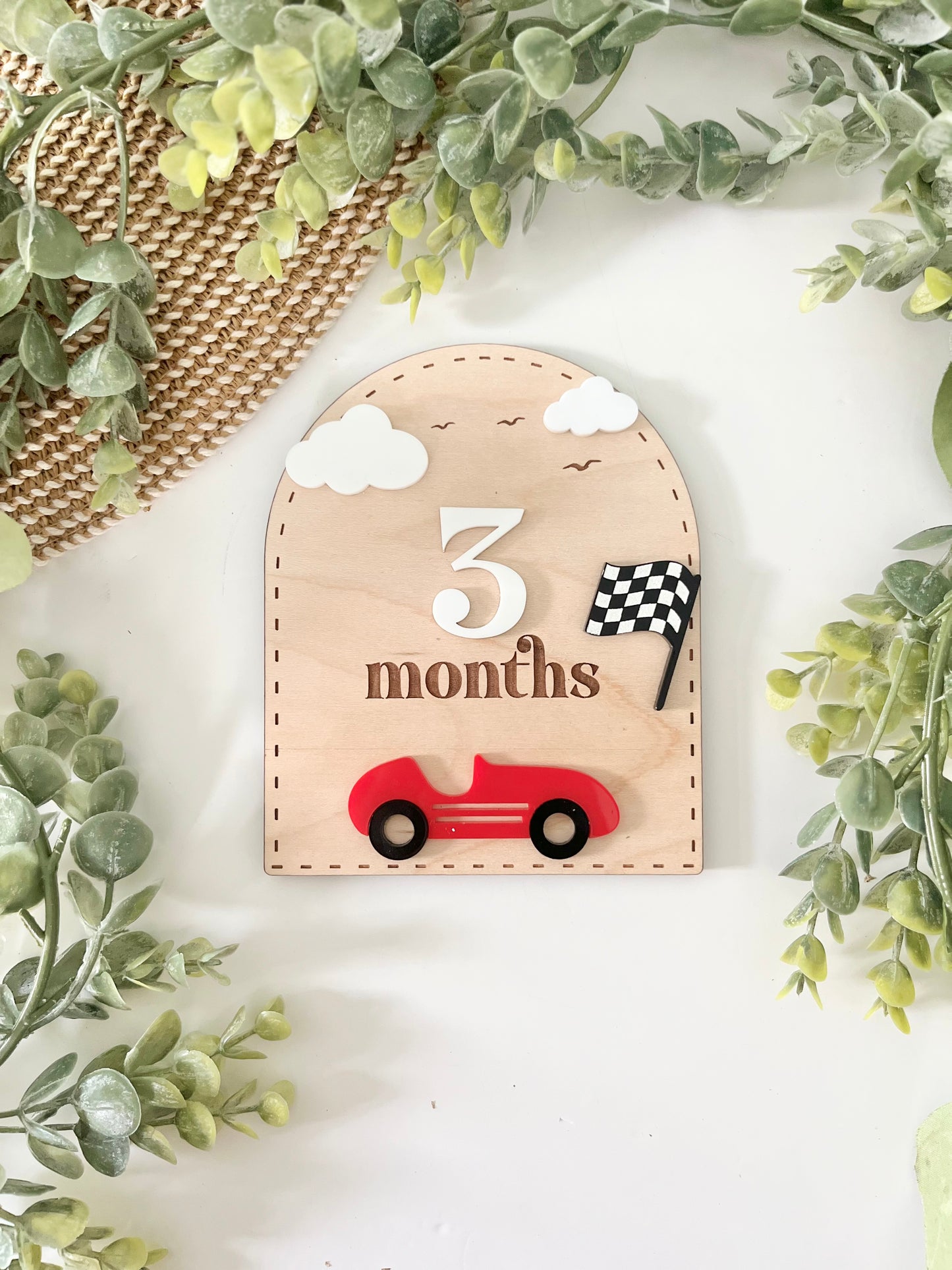Baby Milestones - Race Car