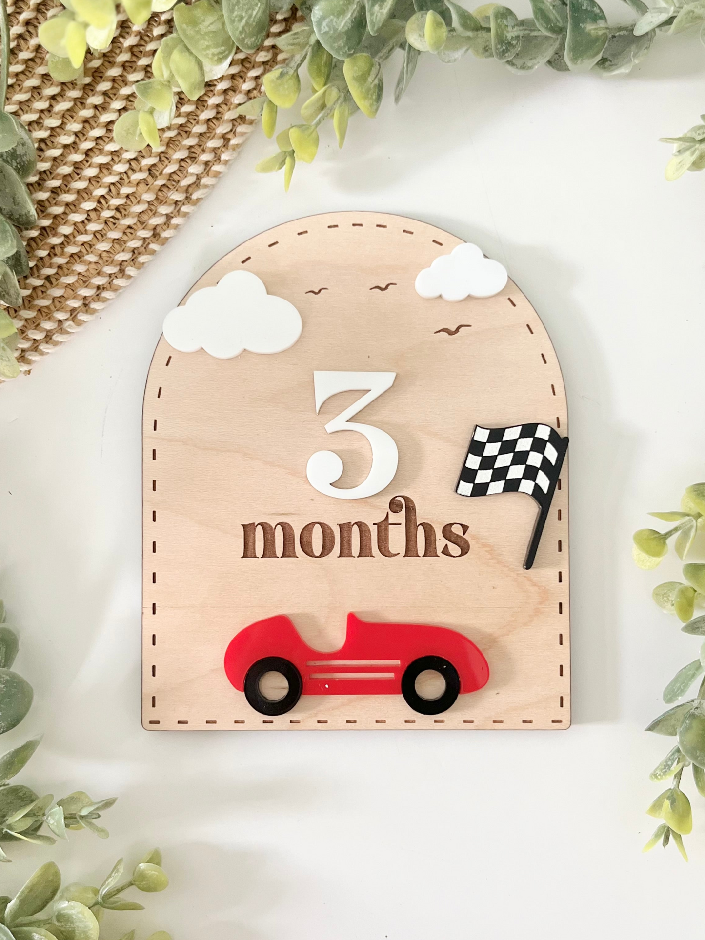Baby Milestones - Race Car