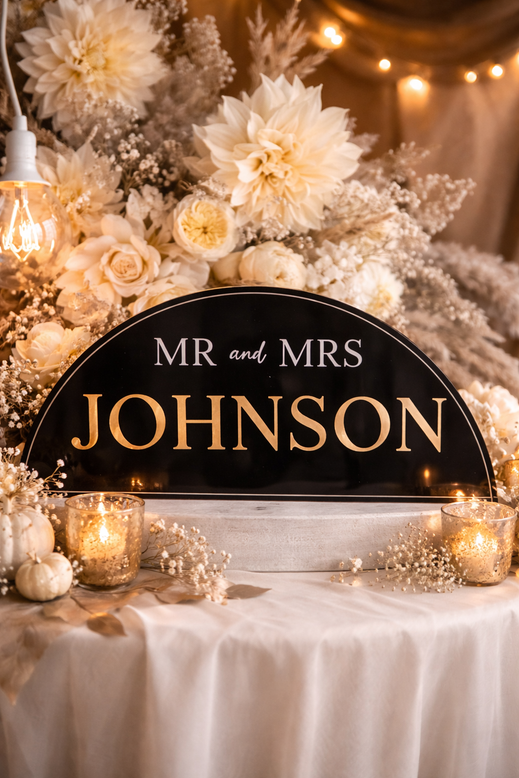 Head Table Sign - 3D Table Sign