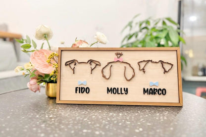 Pet Silhouette Frames