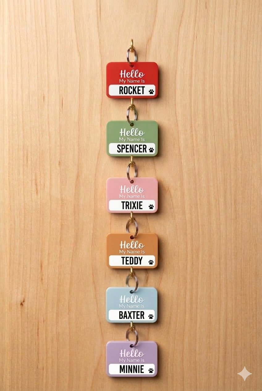 Pet ID Tags - "Hello My Name Is"
