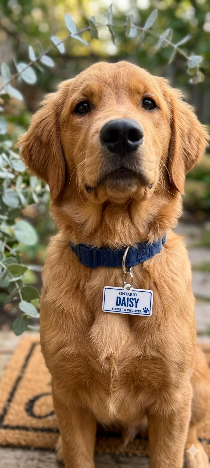 Pet ID Tag - Ontario License Plate