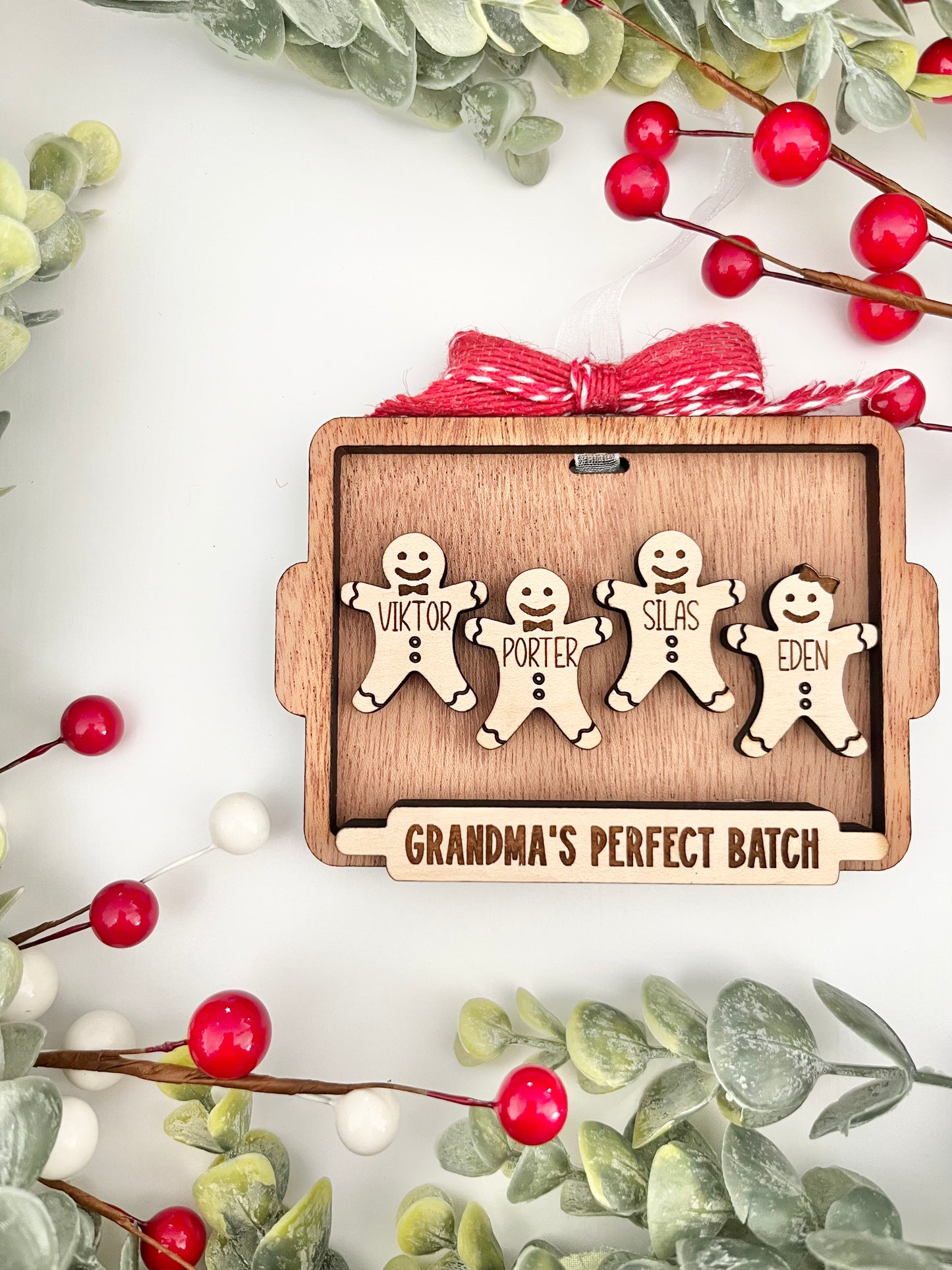 Family Ornament - Gingerbread Cookie Board