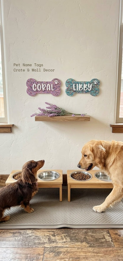 Dog Crate Sign - Bone