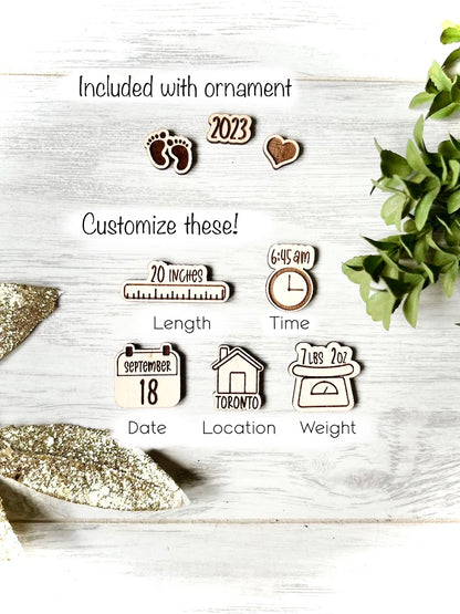 Baby Shaker Ornament - Snow Globe