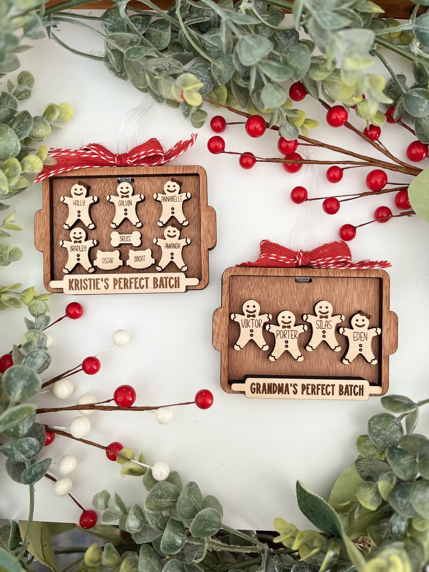 Family Ornament - Gingerbread Cookie Board