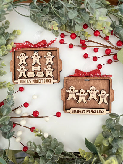 Family Ornament - Gingerbread Cookie Board