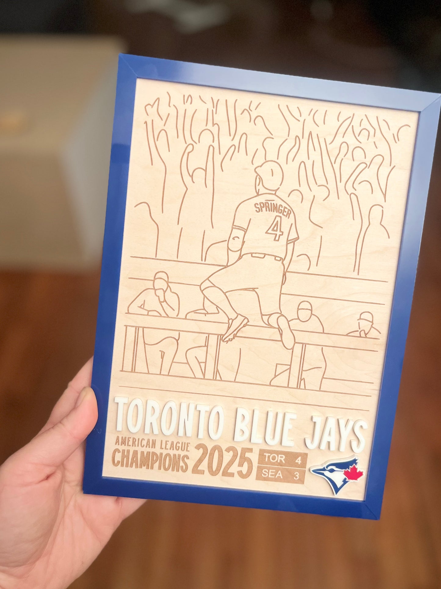 Toronto Blue Jays 2025 Champions Plaque - Springer