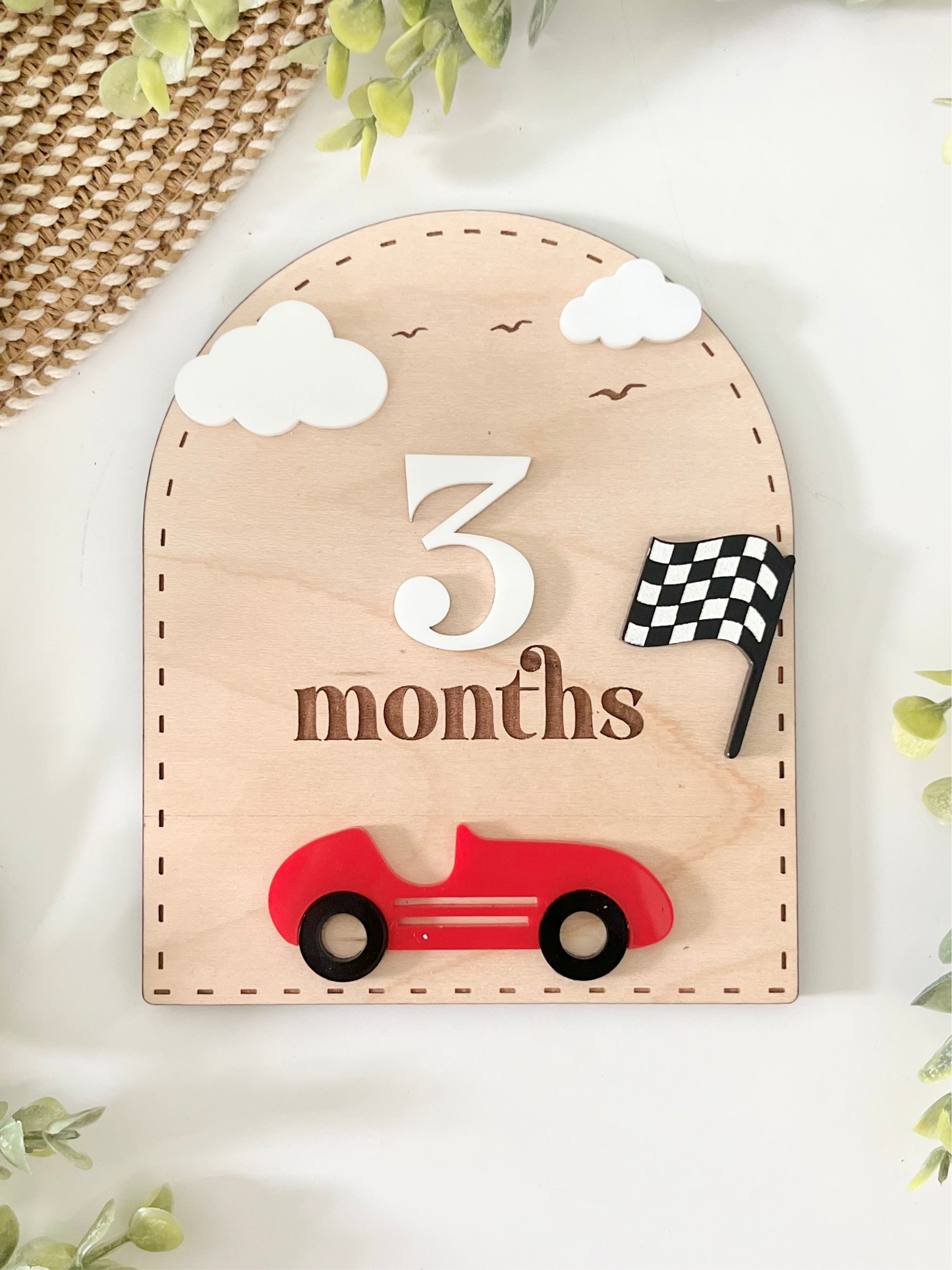Baby Milestones - Race Car