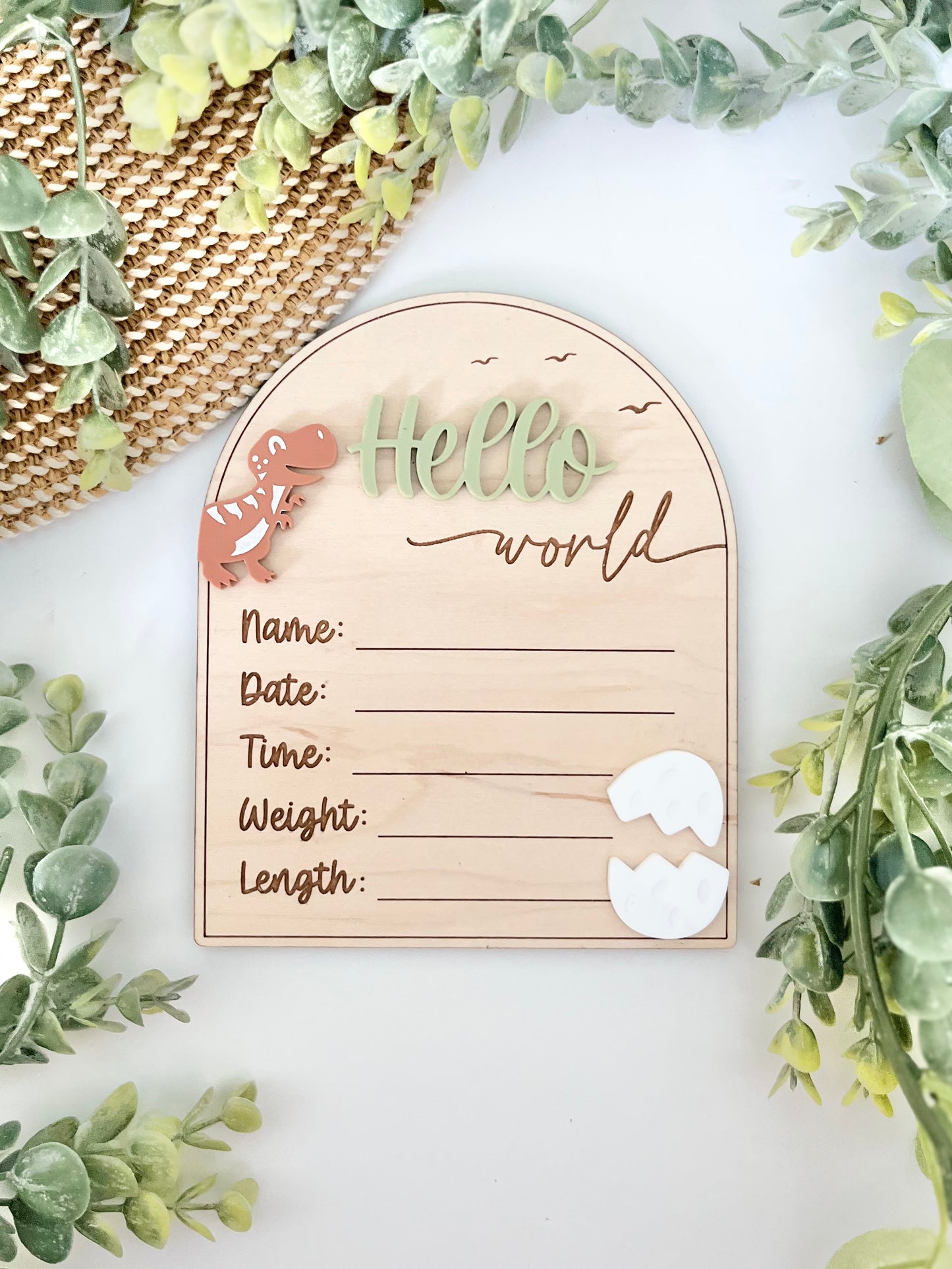 Hello World Birth Stats - Dinosaur