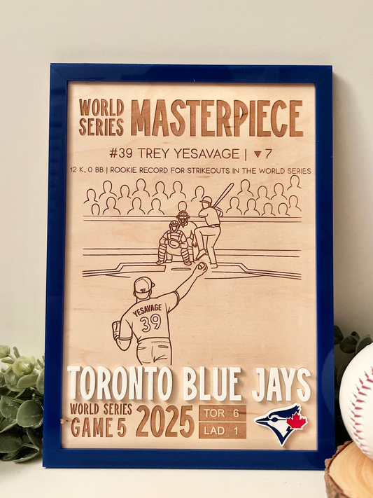 Toronto Blue Jays 2025 World Series Plaque - Game 5