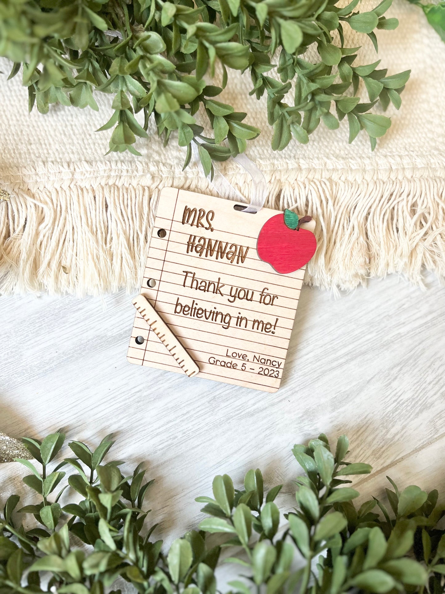 Teacher Christmas Ornament