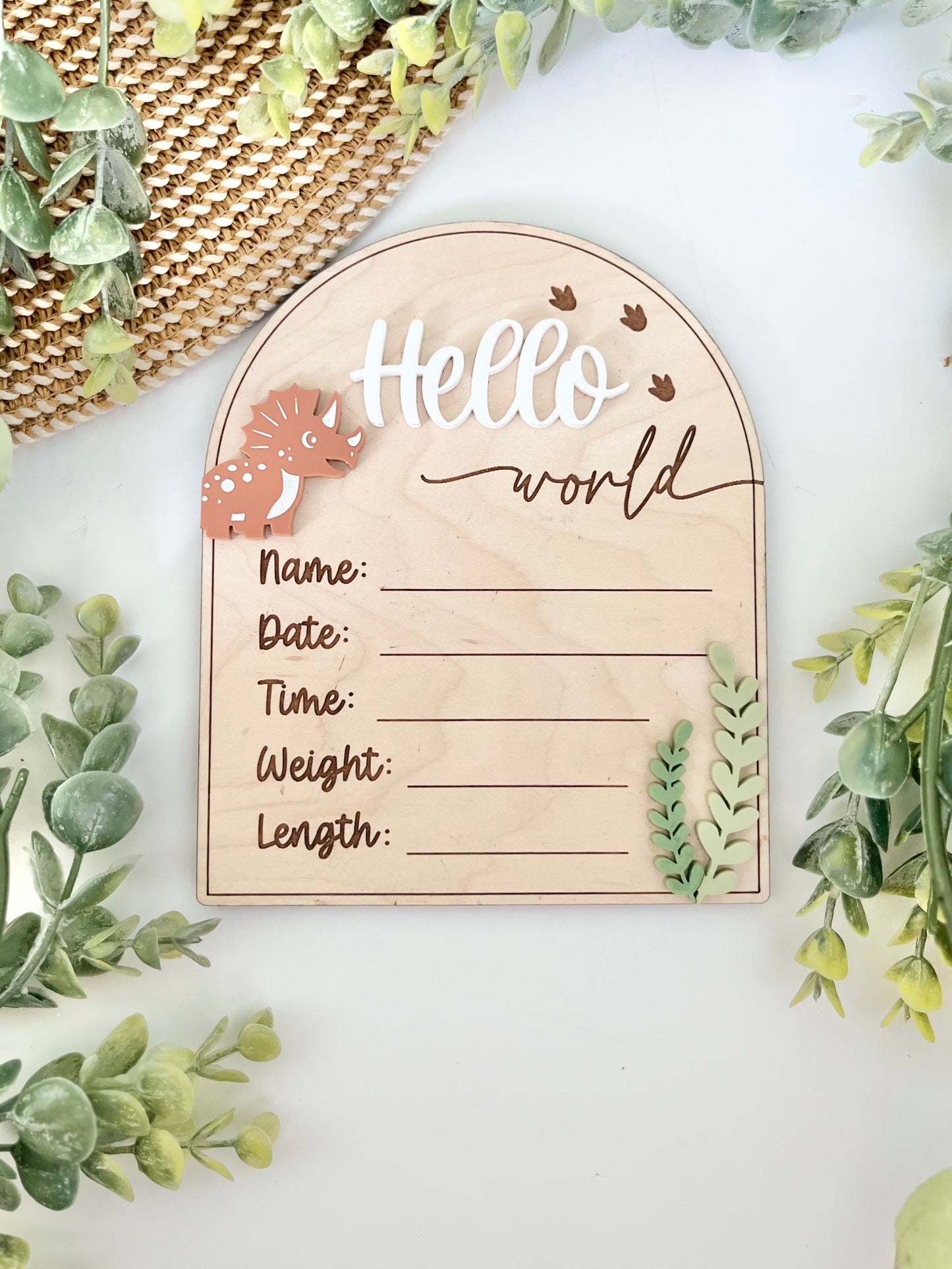 Hello World Birth Stats - Dinosaur