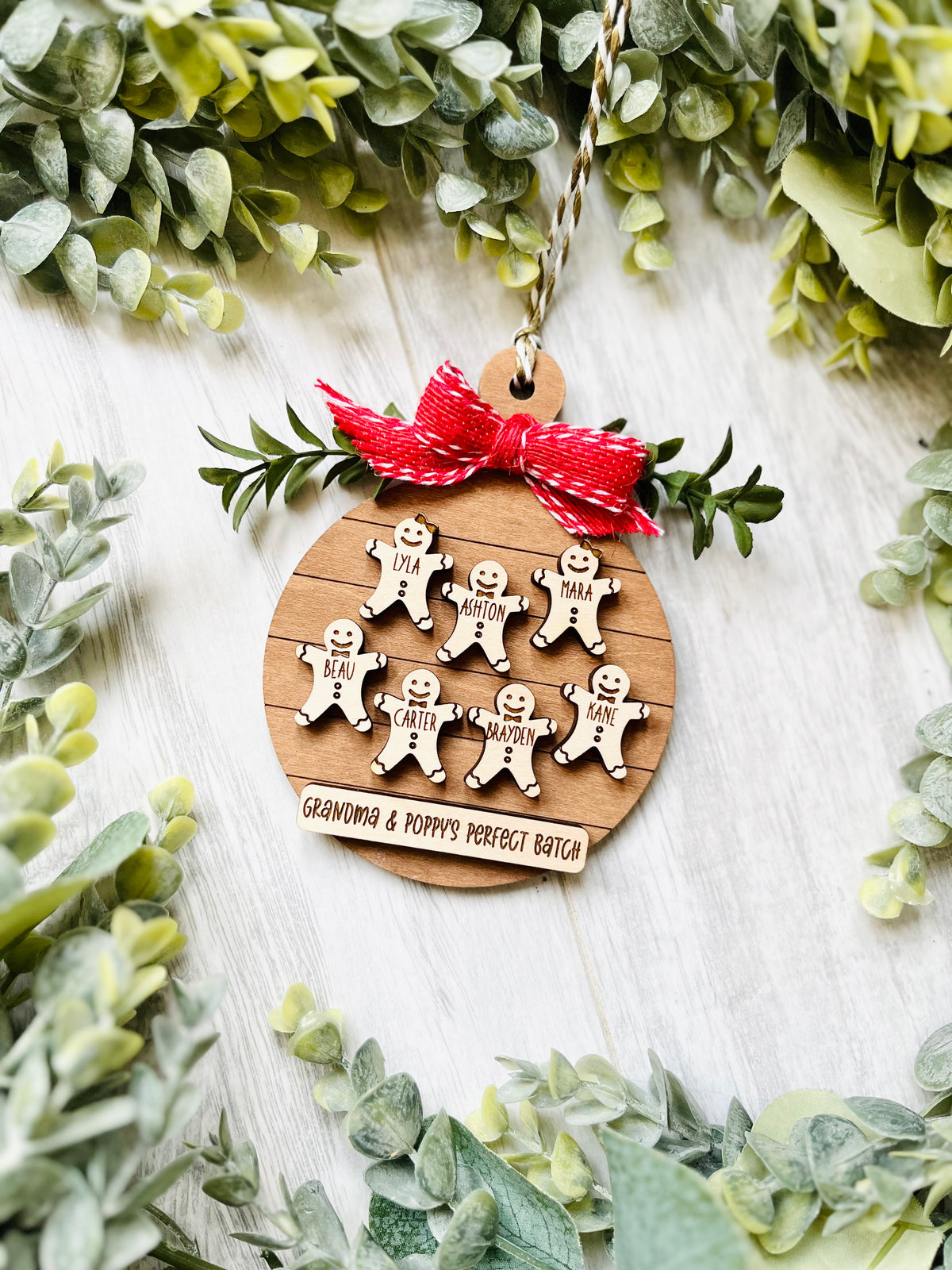 Family Ornament - Gingerbread Cookie Board