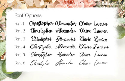 Personalized Wedding Place Names (Mirror Acrylic)