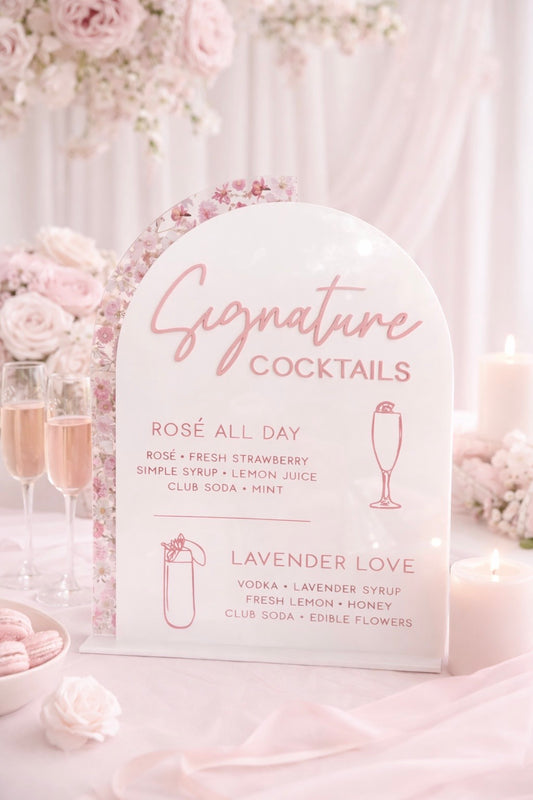 Signature Drinks - Icon Bar Sign