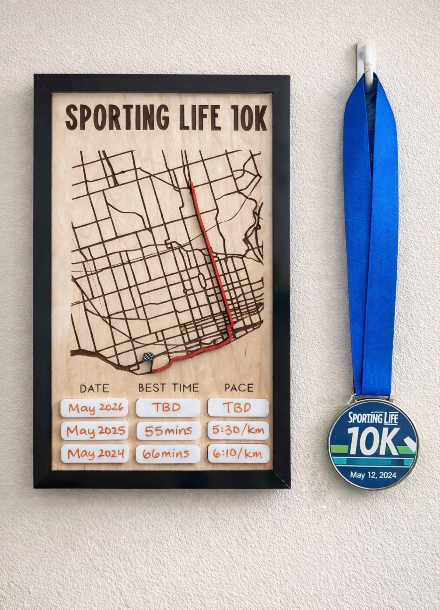 Running Route Map - Best Times