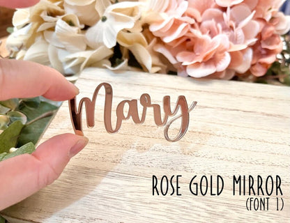 Personalized Wedding Place Names (Mirror Acrylic)