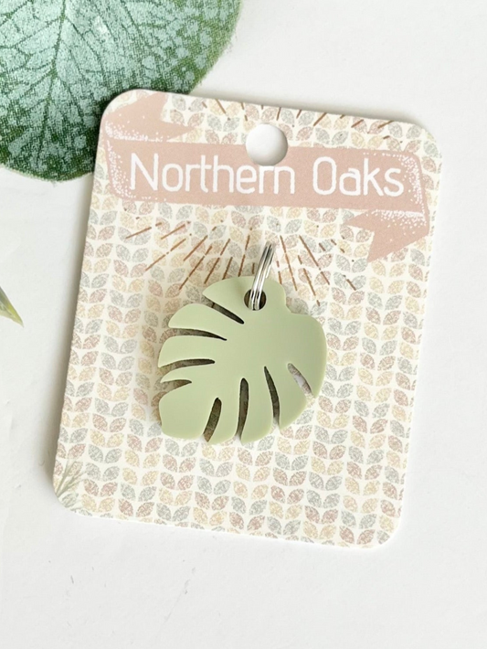 Mini Pet Charms - Monstera Leaf