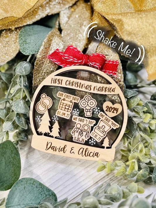 Our First Christmas Married Shaker