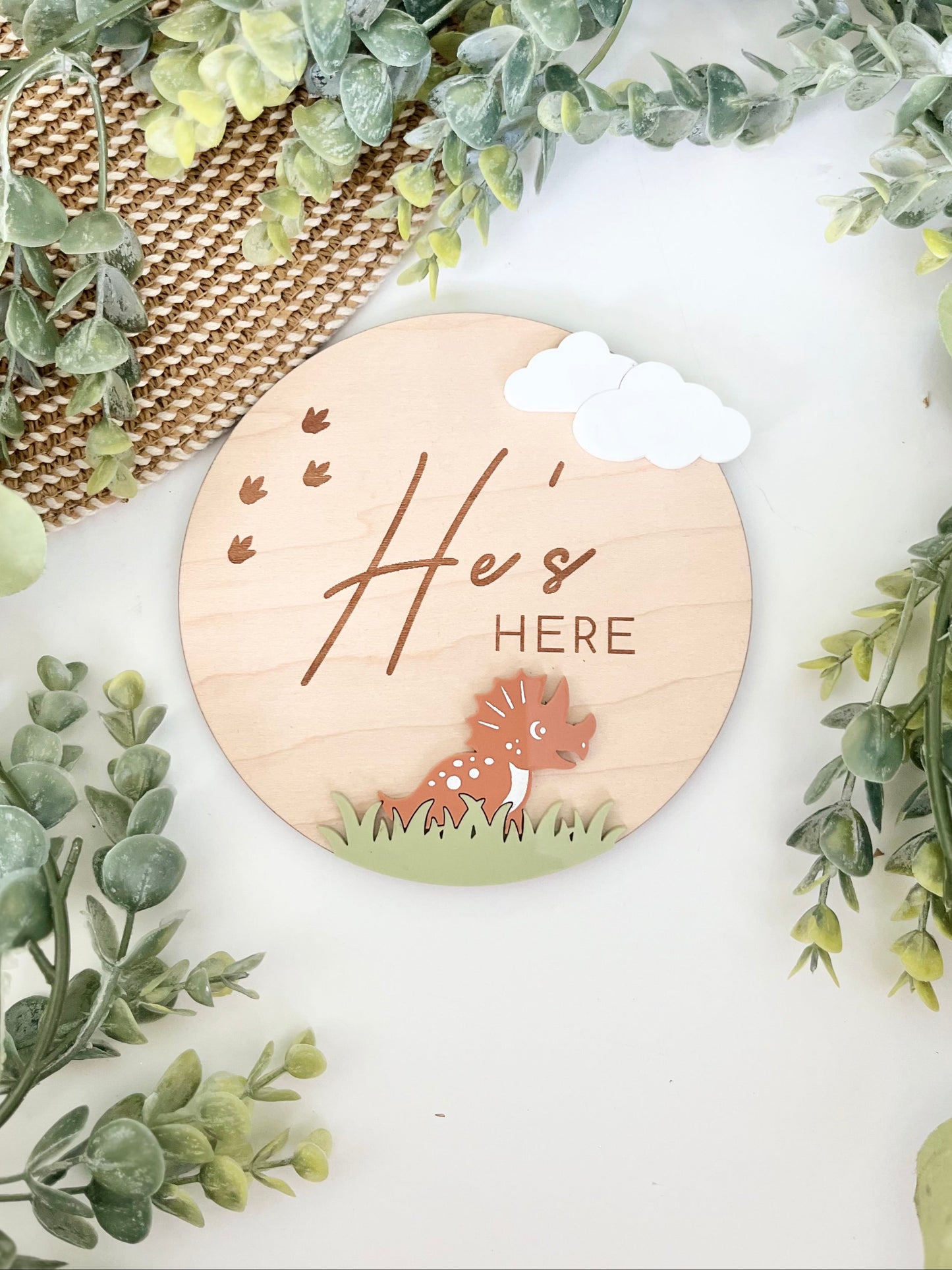 He's Here (Dinosaur) - Plaque