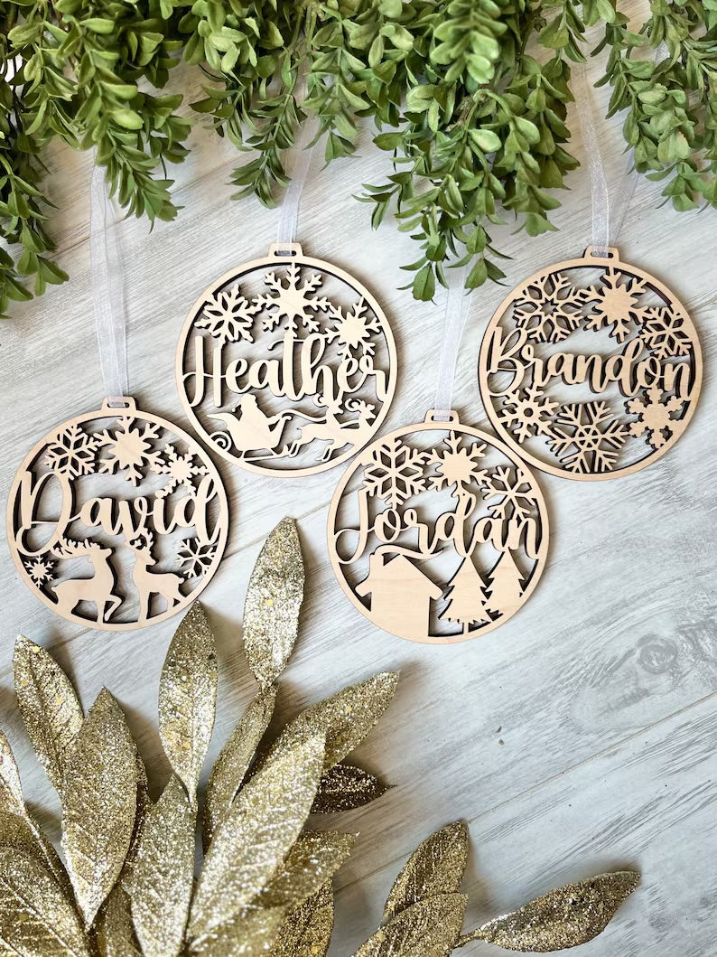 Custom Name Christmas Ornament