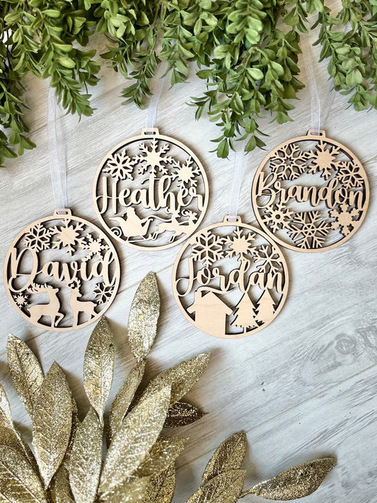 Custom Name Christmas Ornament
