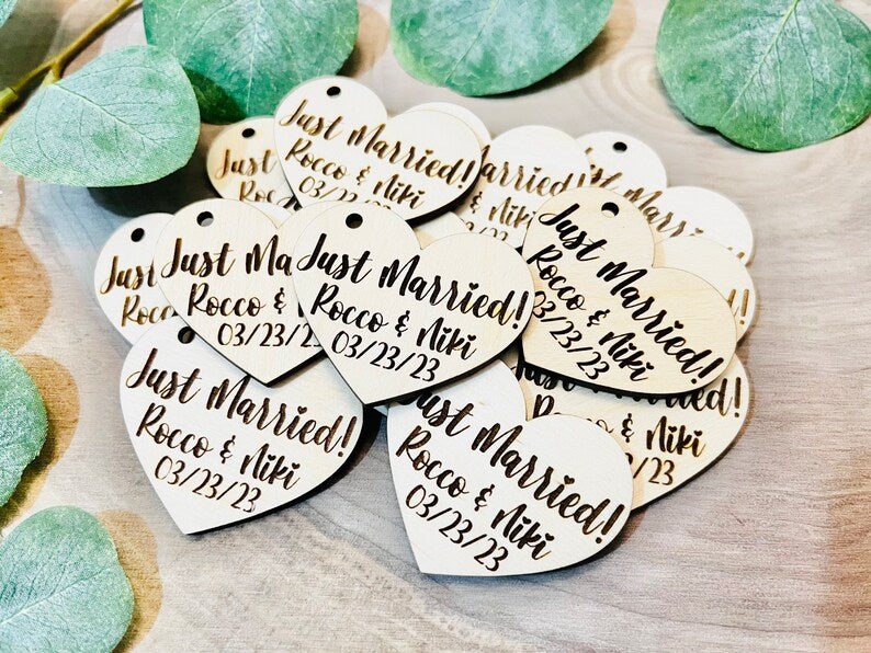 Acrylic and Wood Party Favours