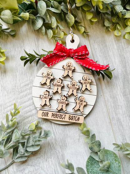 Family Ornament - Gingerbread Cookie Board