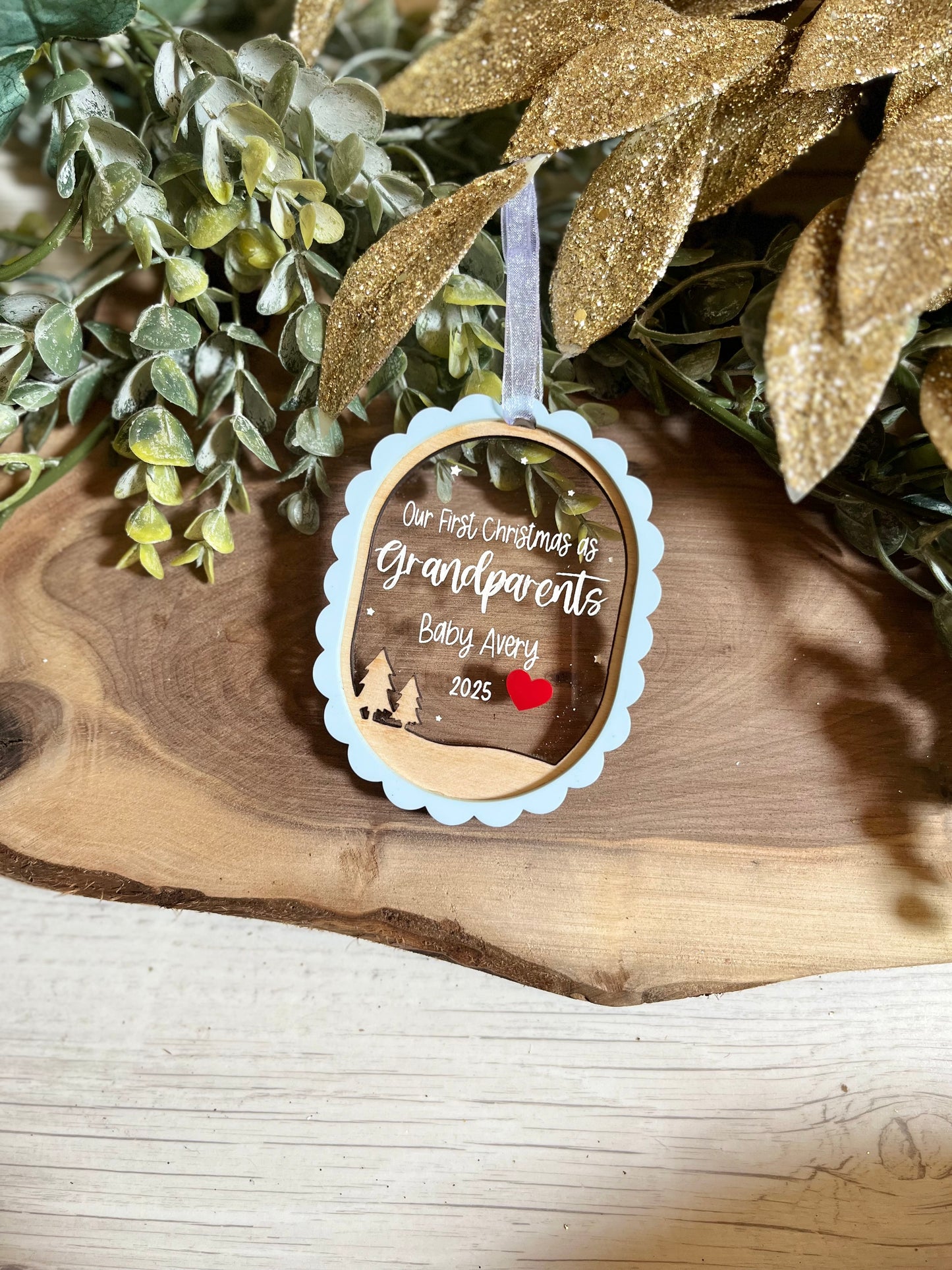 Our First Christmas As Grandparents Ornament