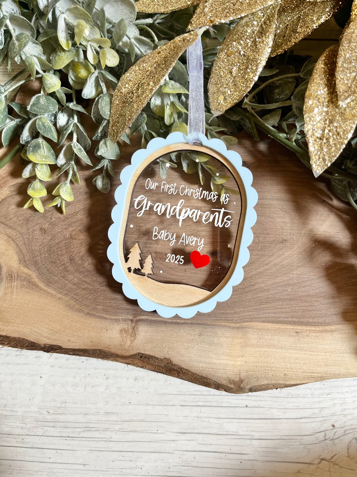 Our First Christmas As Grandparents Ornament